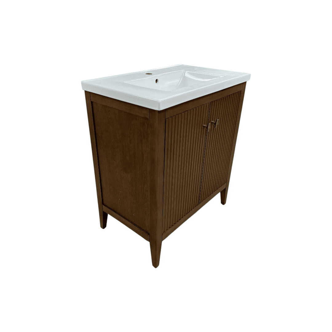 Vanity Art Single Bathroom Vanity with Ceramic Top - Thumbnail 9