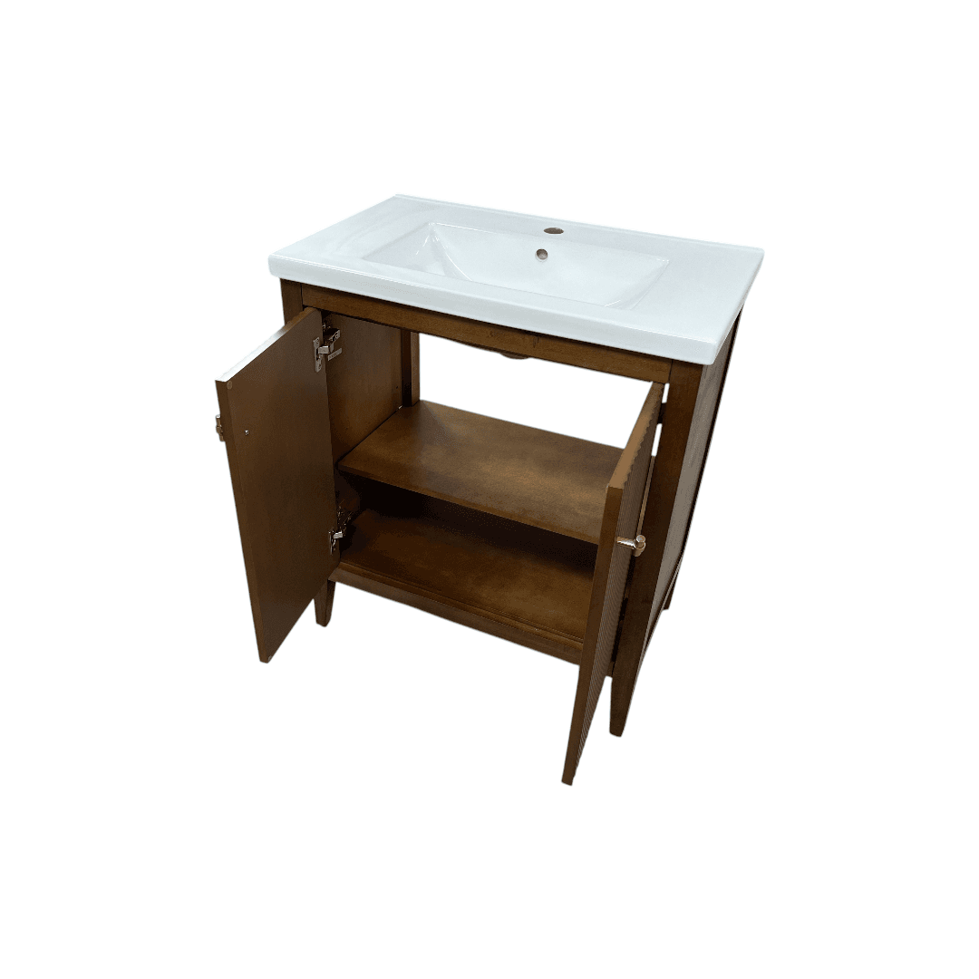 Vanity Art Single Bathroom Vanity with Ceramic Top - Thumbnail 11