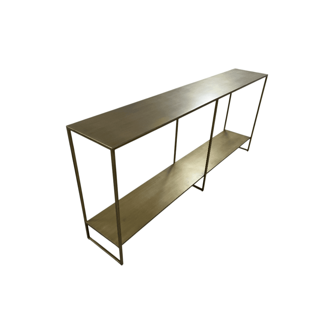 Hokku Designs Eiffel Console Table - Antique Brass - Thumbnail 7