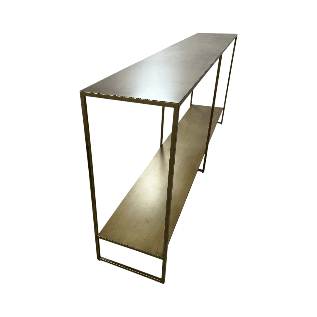 Hokku Designs Eiffel Console Table - Antique Brass - Thumbnail 9