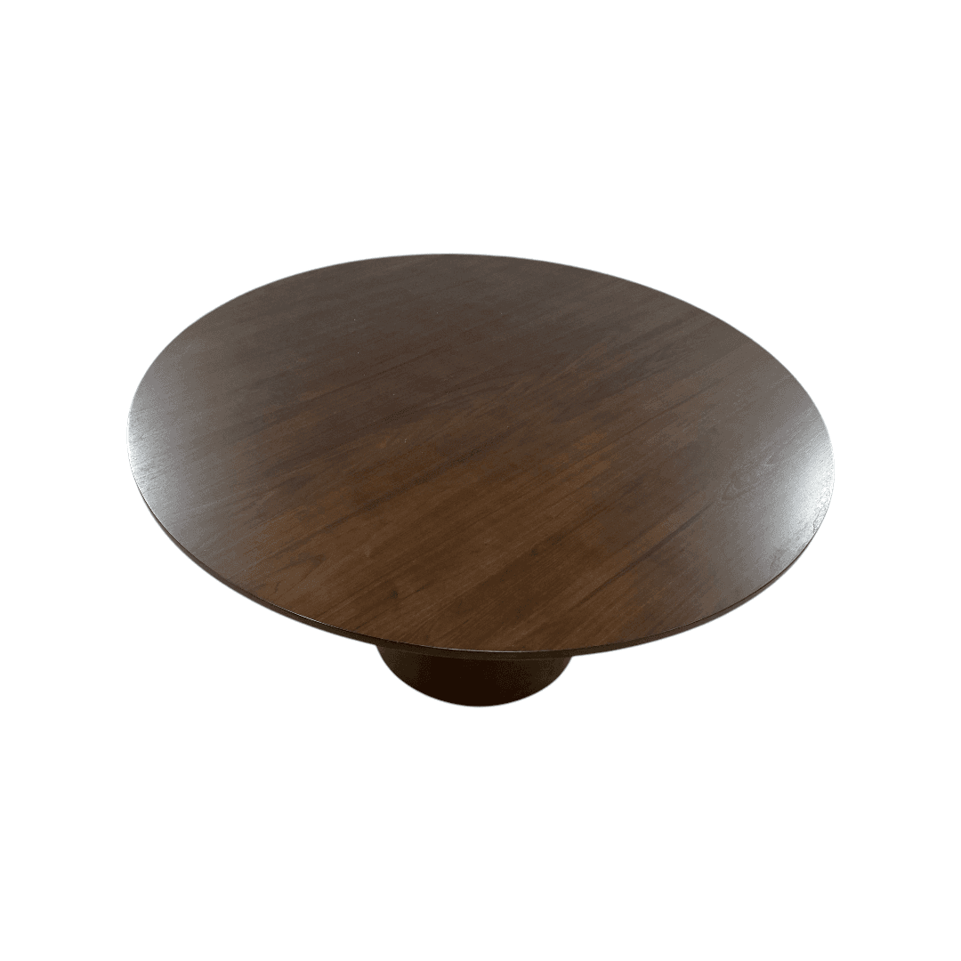Wade Logan Boudot Round Solid Wood Base Dining Table - Thumbnail 2