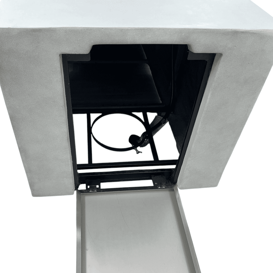 Brayden Studio Rectangle Large Outdoor Patio Propane Fire Pit Table - Thumbnail 14