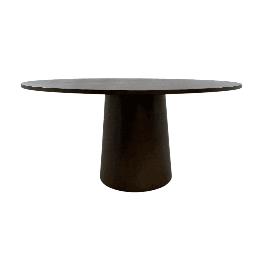 Wade Logan Boudot Round Solid Wood Base Dining Table - Thumbnail 4