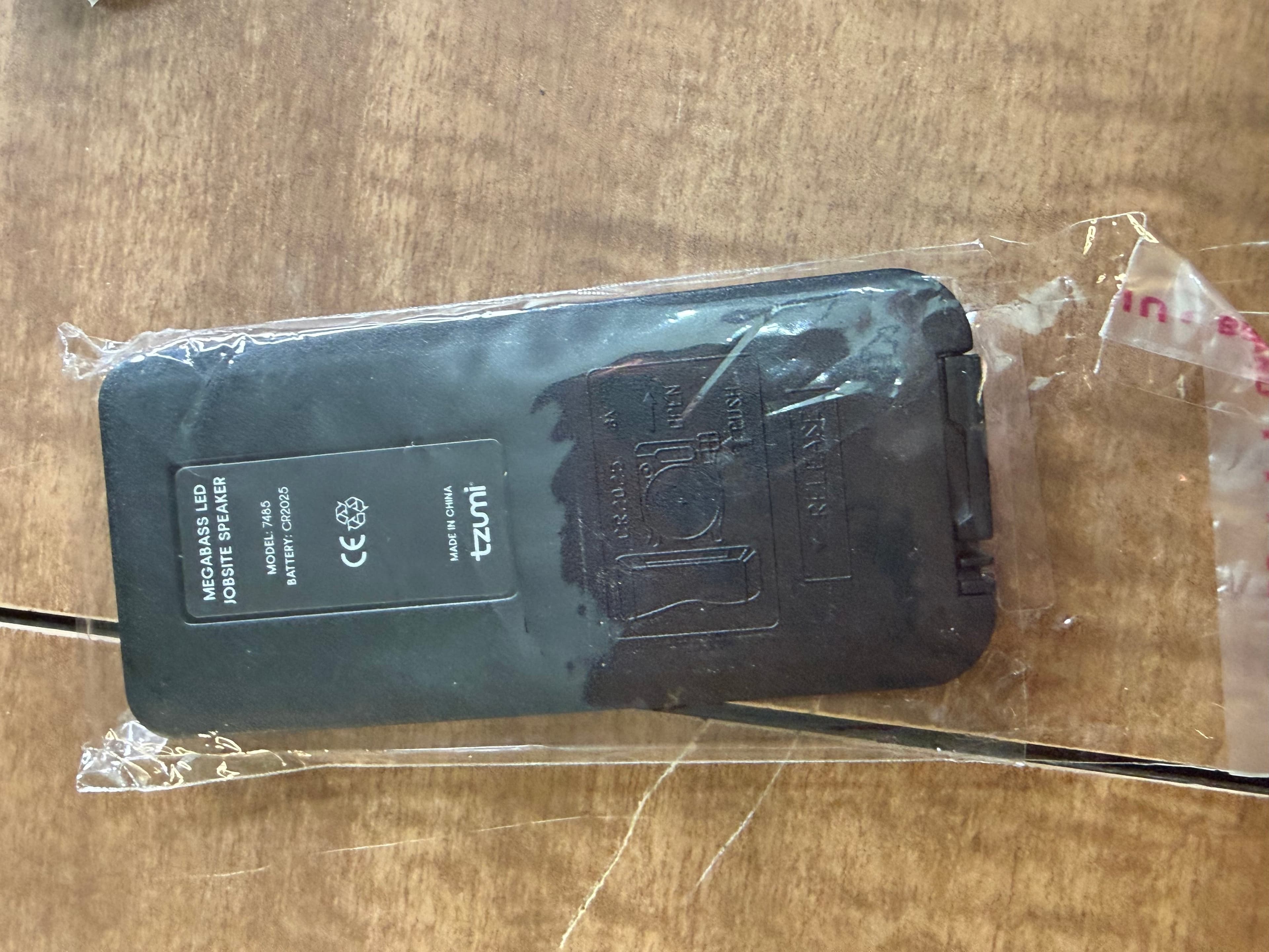 Tzumi MegaBass LED Jobsite Speaker Remote Control Model 7485 7485HD OEM NEW - Thumbnail 2