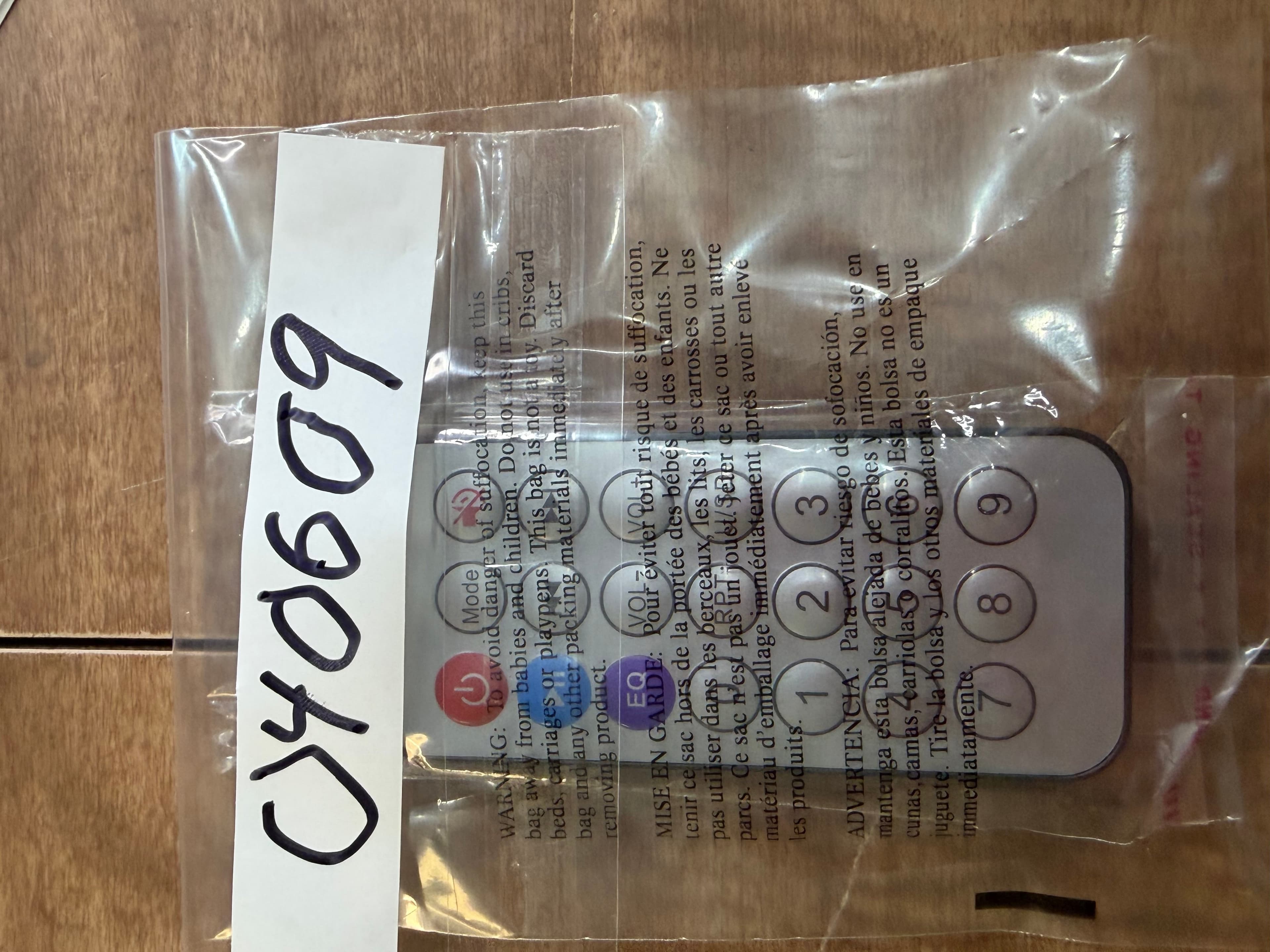 Tzumi MegaBass LED Jobsite Speaker Remote Control Model 7485 7485HD OEM NEW - Thumbnail 3