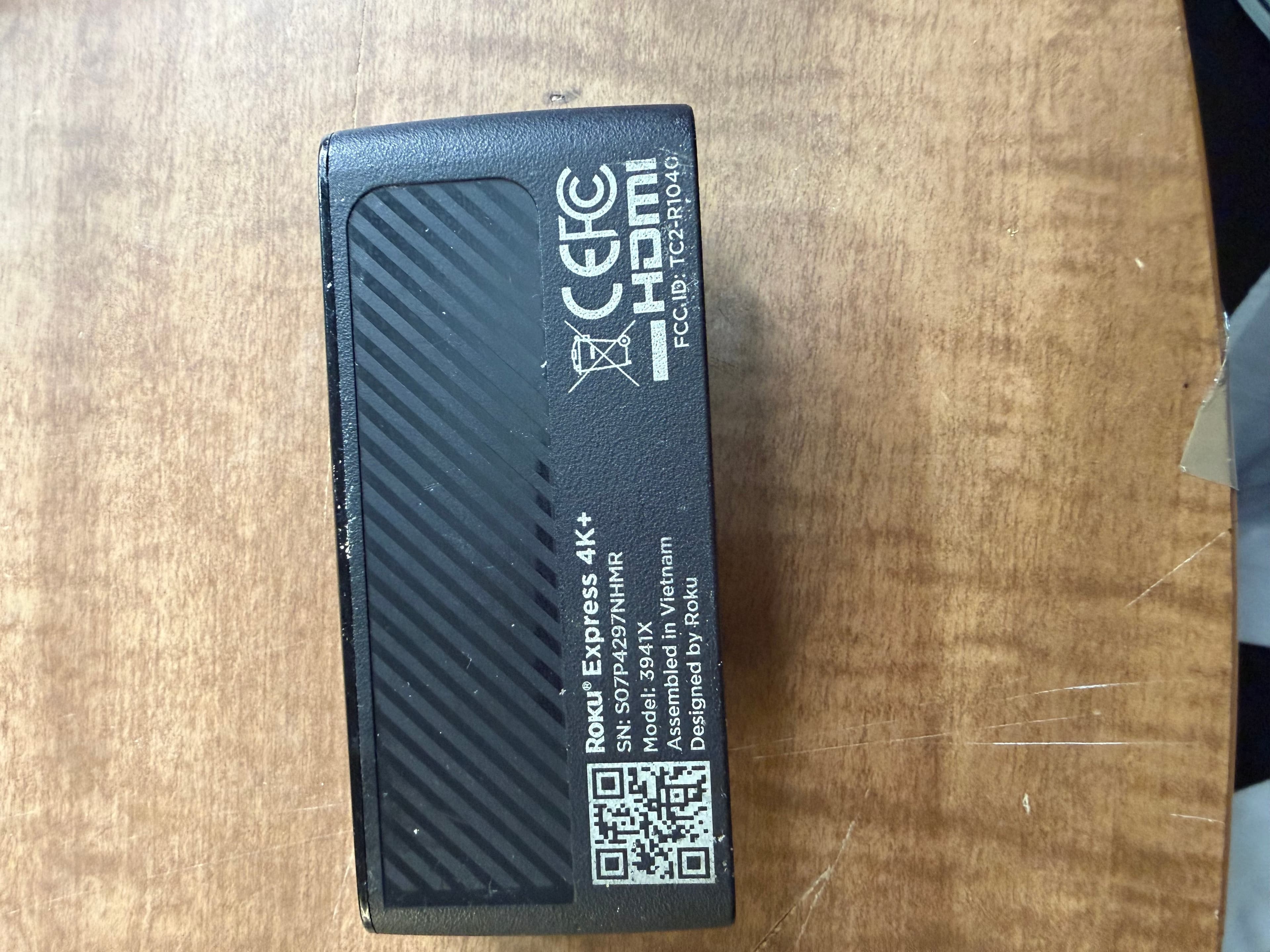 Roku Express 4K+ HD HDR Streaming Media Player Model 3941X Device Only No Remote - Thumbnail 4