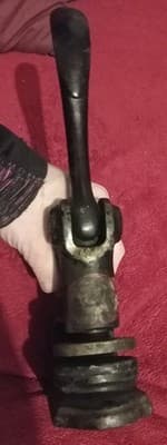 Antique Cast Iron Embossing Seal Press The Eagle Rubber Company Star Design 1929 - Thumbnail 4