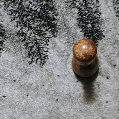 Antique Primitive Wooden Potato Masher 11" Hand Turned Farmhouse Kitchen Tool - Thumbnail 5