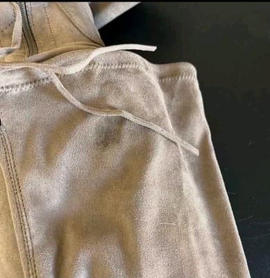 Catherine Malandrino Taupe Over the Knee Faux Suede Boots Women's 7.5 Zipper - Thumbnail 4