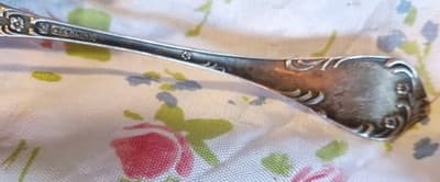Antique Mermod Jaccard & Co Sterling Silver Shell Bonbon Spoon, Gold Wash, Rare - Thumbnail 5