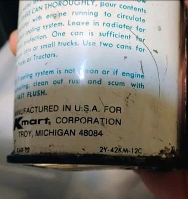 Vintage Kmart Radiator Antirust &Water Pump Lubricant 1960s-1970s - Thumbnail 10