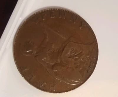 Mixed World Coin Lot (7 Coins) - UK 1921 Half Penny, Taiwan, Sierra Leone, Euro - Thumbnail 10