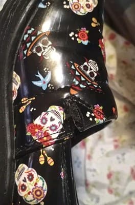 Easy Works by Easy Street Sugar Skull Clogs Women's 7 Slip Resistant Non-Marking - Thumbnail 8