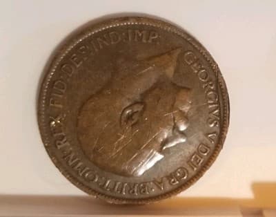 Mixed World Coin Lot (7 Coins) - UK 1921 Half Penny, Taiwan, Sierra Leone, Euro - Thumbnail 9