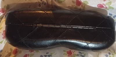 Authentic Vintage CHANEL Quilted Leather Sunglasses Case - Black Matelassé - Thumbnail 4