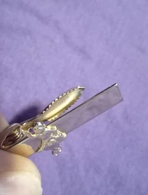 Vintage Dutch Boy Paint Advertising Tie Bar Clip Gold Tone Mascot 1950s Retro - Thumbnail 6