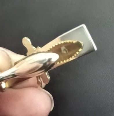 Vintage Dutch Boy Paint Advertising Tie Bar Clip Gold Tone Mascot 1950s Retro - Thumbnail 3