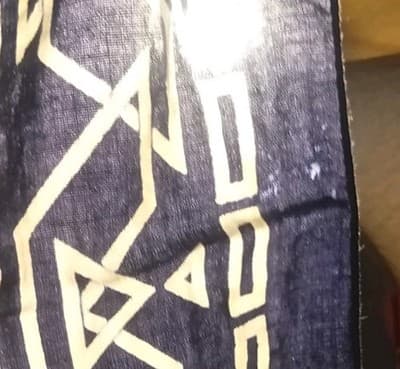 West 999 100% Cotton Navy White Men's Western Bandana Geometric Handkerchief - Thumbnail 7