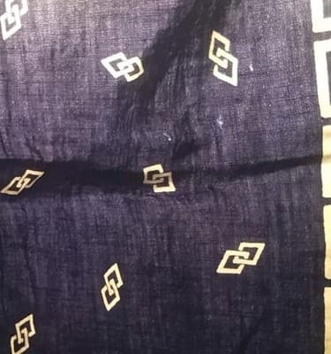 West 999 100% Cotton Navy White Men's Western Bandana Geometric Handkerchief - Thumbnail 8