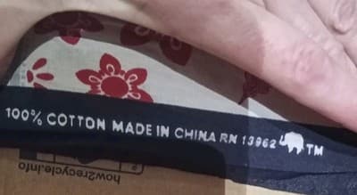 Vintage Elephant Brand Bandana Patchwork Americana Stars & Stripes RN 13962-21" - Thumbnail 2