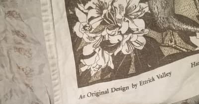 Pristine Vtg Ettrick Valley Abbotsford Tea Towel – Rare Double Selvedge Edges – - Thumbnail 8