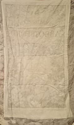 Pristine Vtg Ettrick Valley Abbotsford Tea Towel – Rare Double Selvedge Edges – - Thumbnail 6