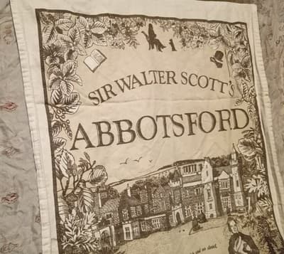 Pristine Vtg Ettrick Valley Abbotsford Tea Towel – Rare Double Selvedge Edges – - Thumbnail 12