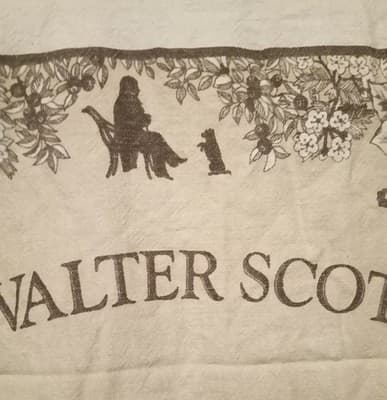 Pristine Vtg Ettrick Valley Abbotsford Tea Towel – Rare Double Selvedge Edges – - Thumbnail 14