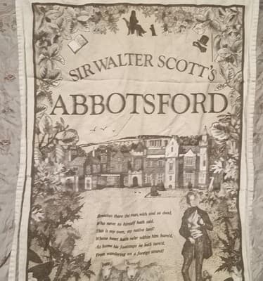 Pristine Vtg Ettrick Valley Abbotsford Tea Towel – Rare Double Selvedge Edges – - Thumbnail 11