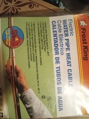 NOS Frost King 6ft Electric Water Pipe Heat Cable - Model HC06 (New In Package) - Thumbnail 3