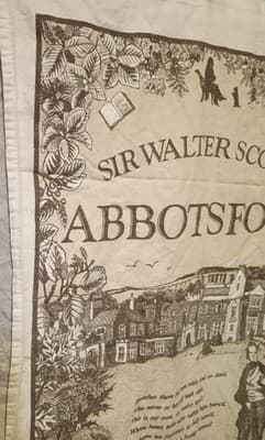 Pristine Vtg Ettrick Valley Abbotsford Tea Towel – Rare Double Selvedge Edges – - Thumbnail 13
