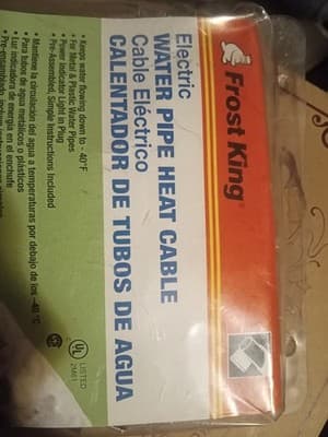 NOS Frost King 6ft Electric Water Pipe Heat Cable - Model HC06 (New In Package) - Thumbnail 5