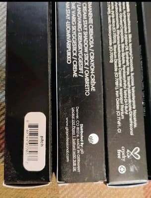 4X glo Minerals Cream Stay Shadow Sticks-Pitch-1. 4g/0.049oz ea. - Thumbnail 3