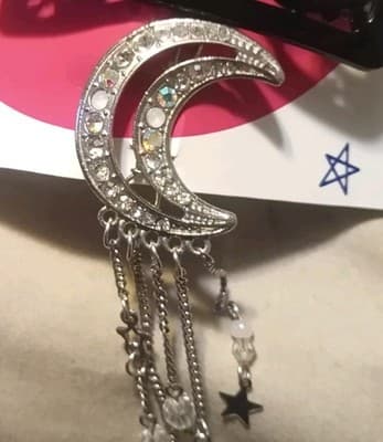 Handmade Celestial & Goth Hair Clip Set - 5pc Lot - Thumbnail 4