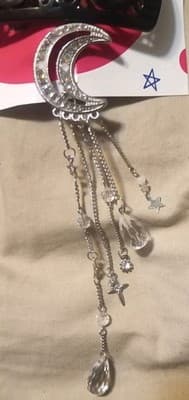 Handmade Celestial & Goth Hair Clip Set - 5pc Lot - Thumbnail 2