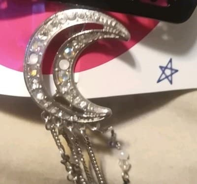 Handmade Celestial & Goth Hair Clip Set - 5pc Lot - Thumbnail 3