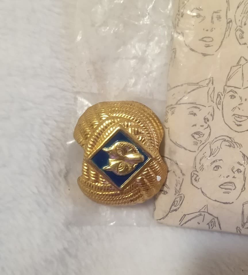 1950s Cub Scout Lot: 1956 BSA Songbook, Wolf Slide (Clasp Back) & Service Star - Thumbnail 4