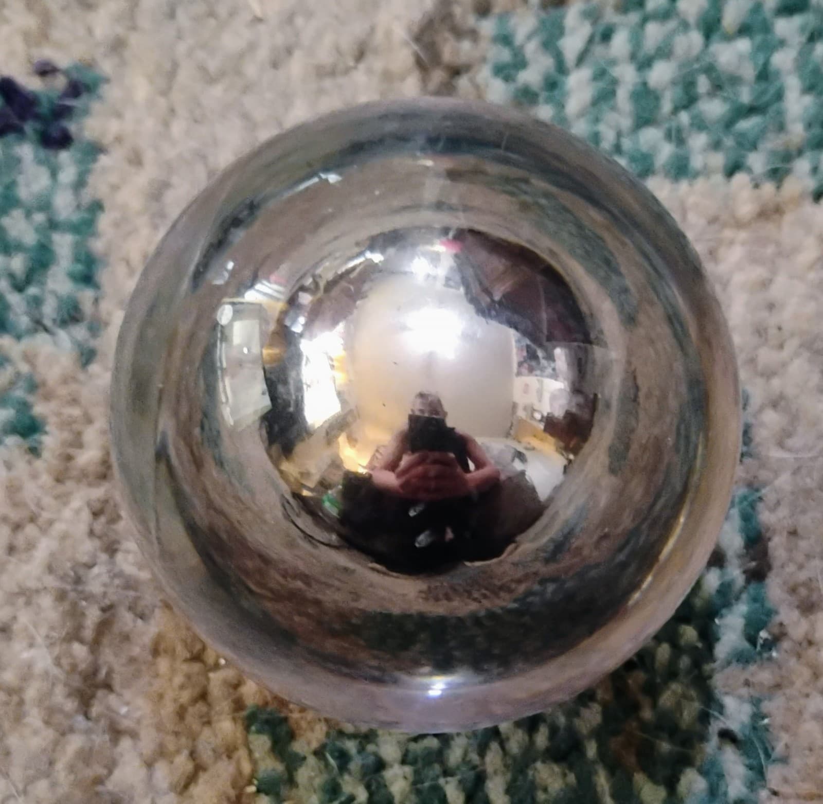 Steel Sphere encased in lucite - Thumbnail 3