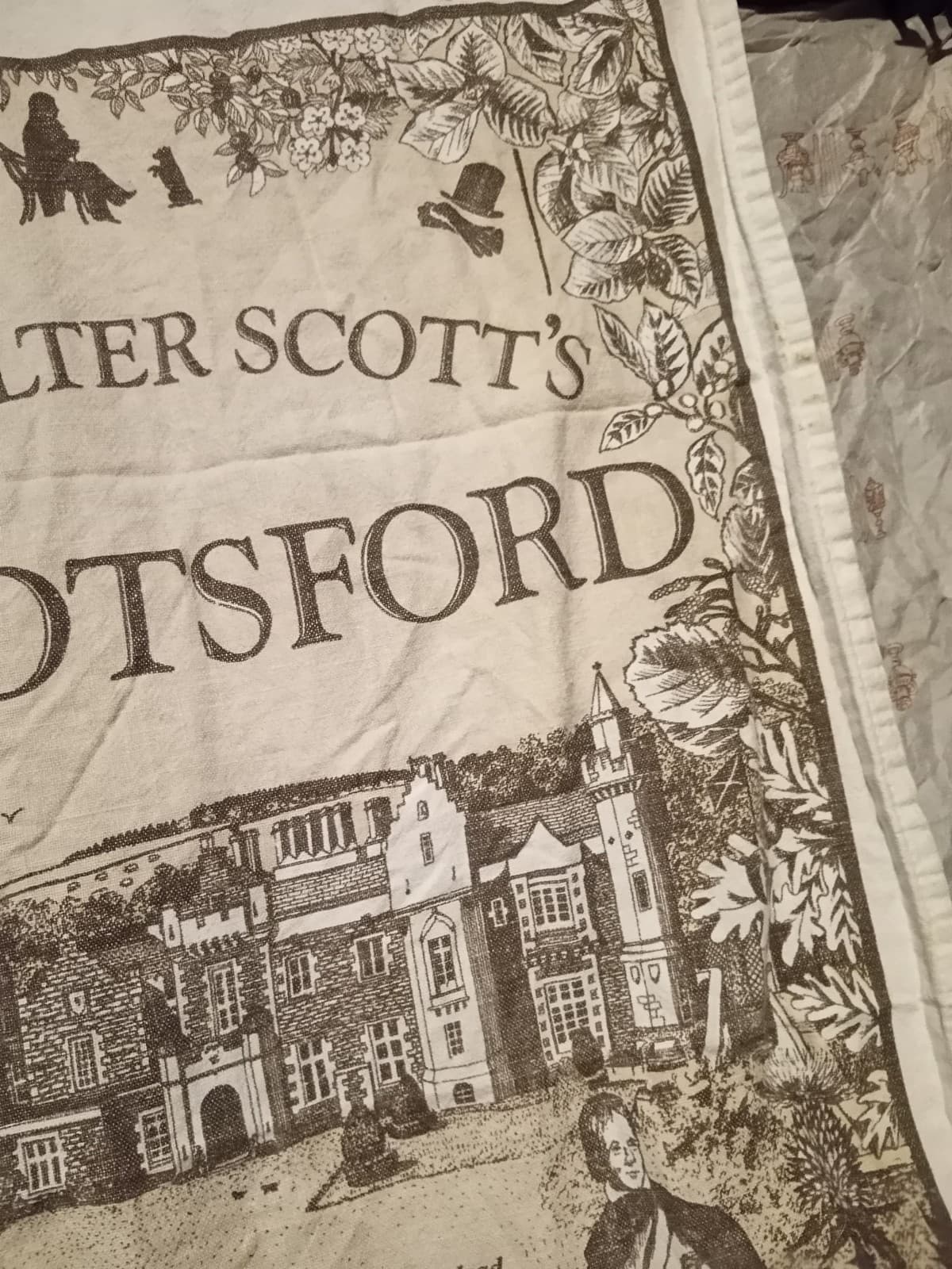Pristine Vintage Ettrick Valley Abbotsford Tea Towel – Rare Double Selvedge Edge - Thumbnail 9