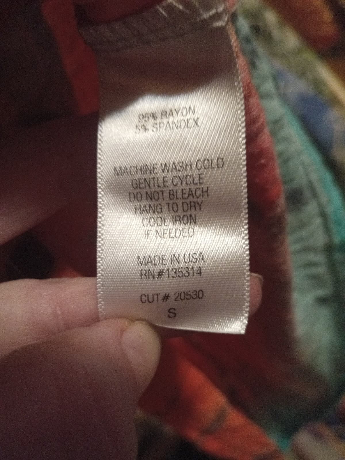 S Point Teal & Orange Tie Dye Cowl Neck Tank - Size S - EUC - Thumbnail 5