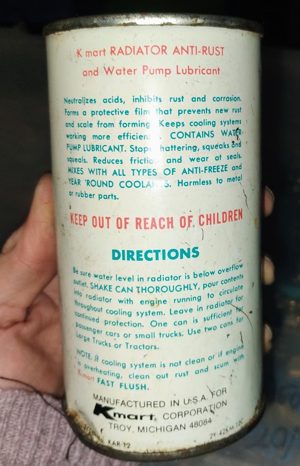 Vintage Kmart brand Radiator Antirust Water Pump Lubricant from 1960-1970 - Thumbnail 2