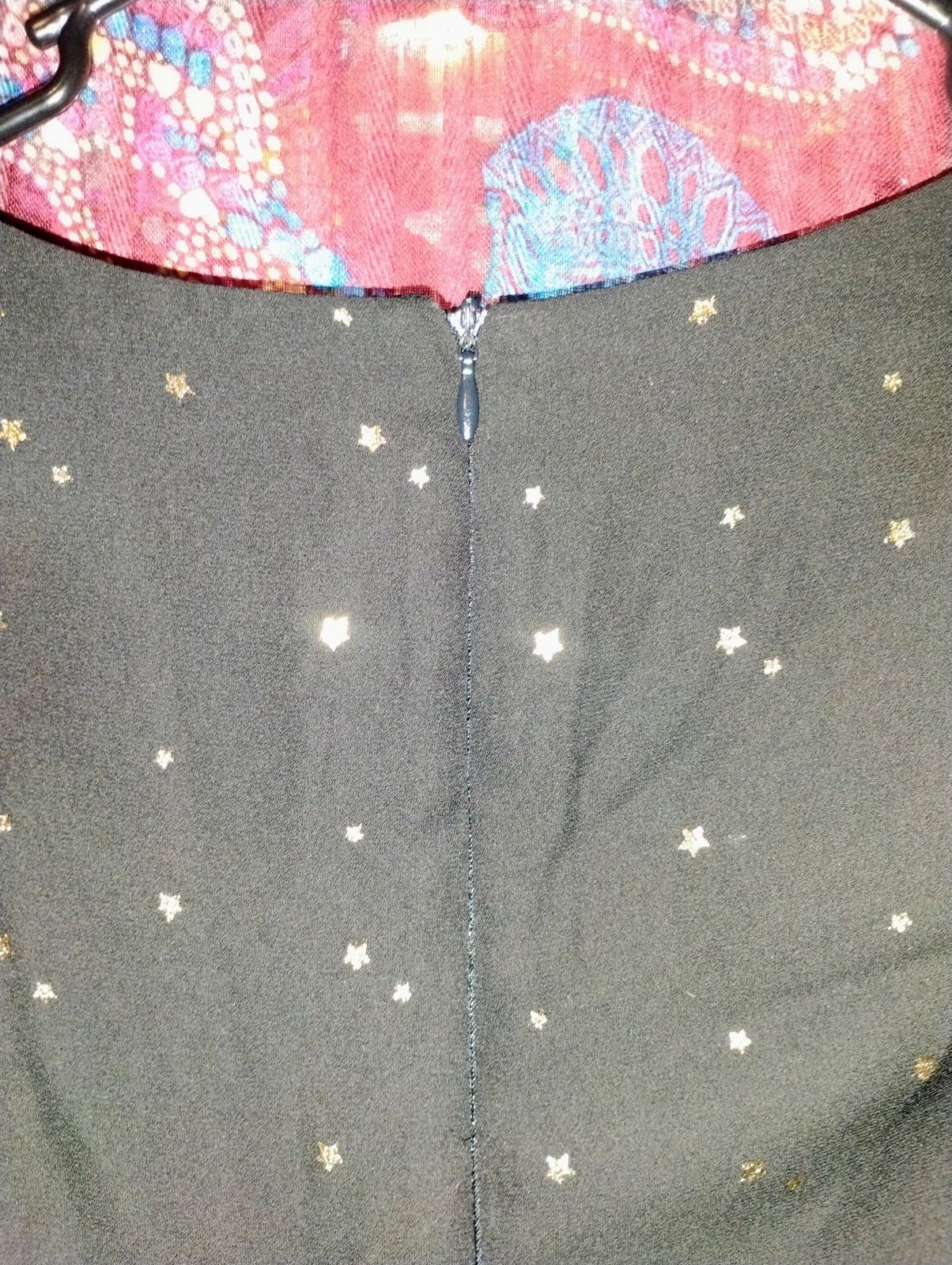 Gianni Bini black with gold star print mini dress - Thumbnail 3