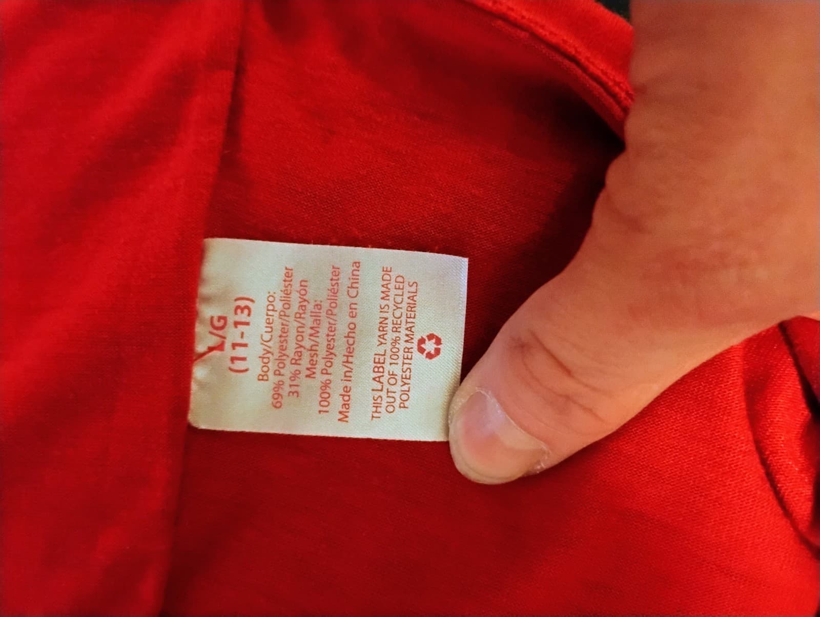 No Boundaries Red Sequin Tank Top Junior LG (11-13) - Thumbnail 3