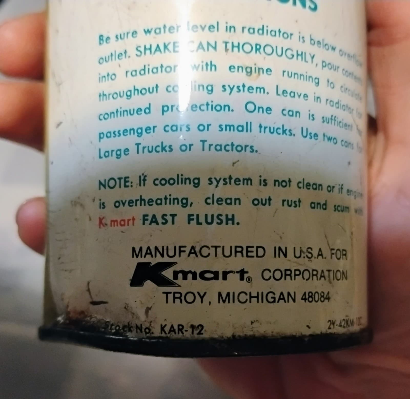 Vintage Kmart brand Radiator Antirust Water Pump Lubricant from 1960-1970 - Thumbnail 7