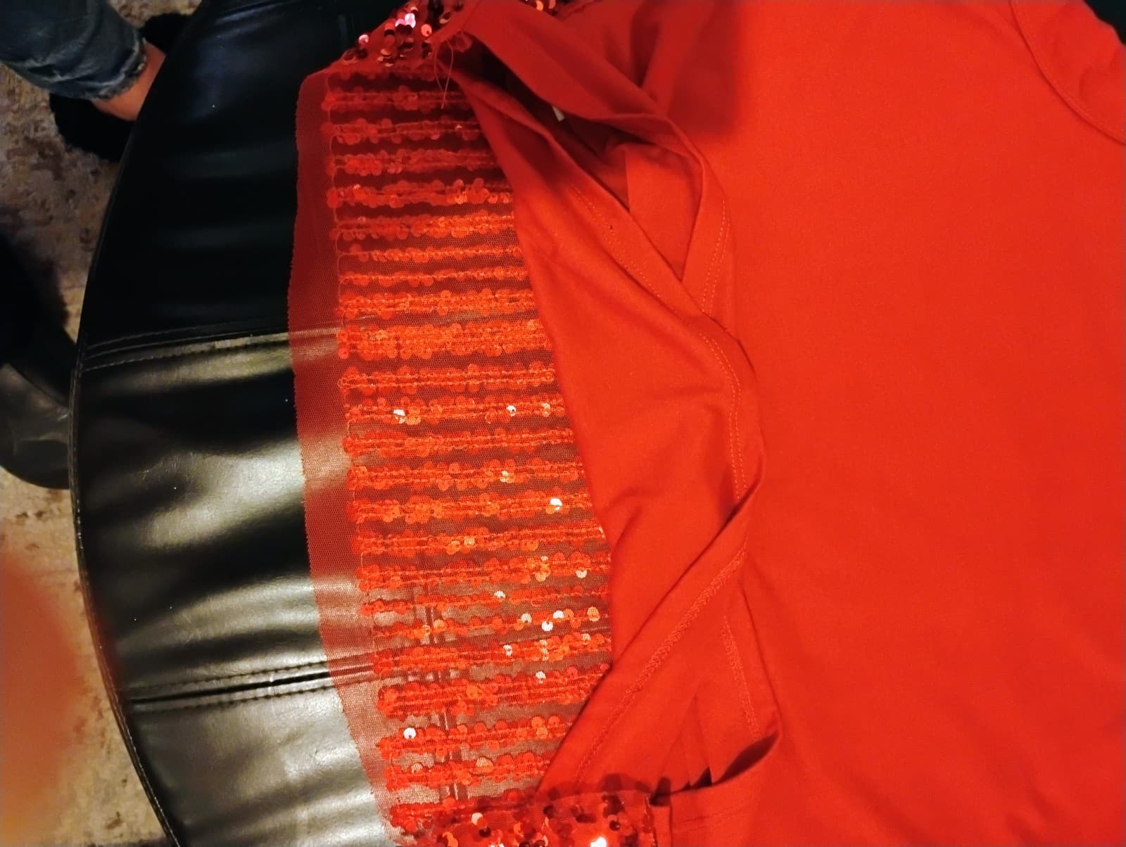 No Boundaries Red Sequin Tank Top Junior LG (11-13) - Thumbnail 6