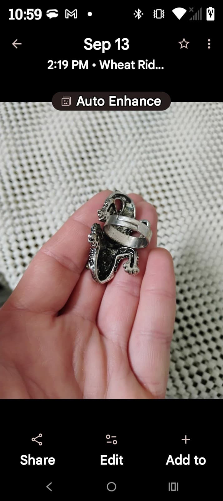 Adjustable Lizard Statement Ring - Thumbnail 3