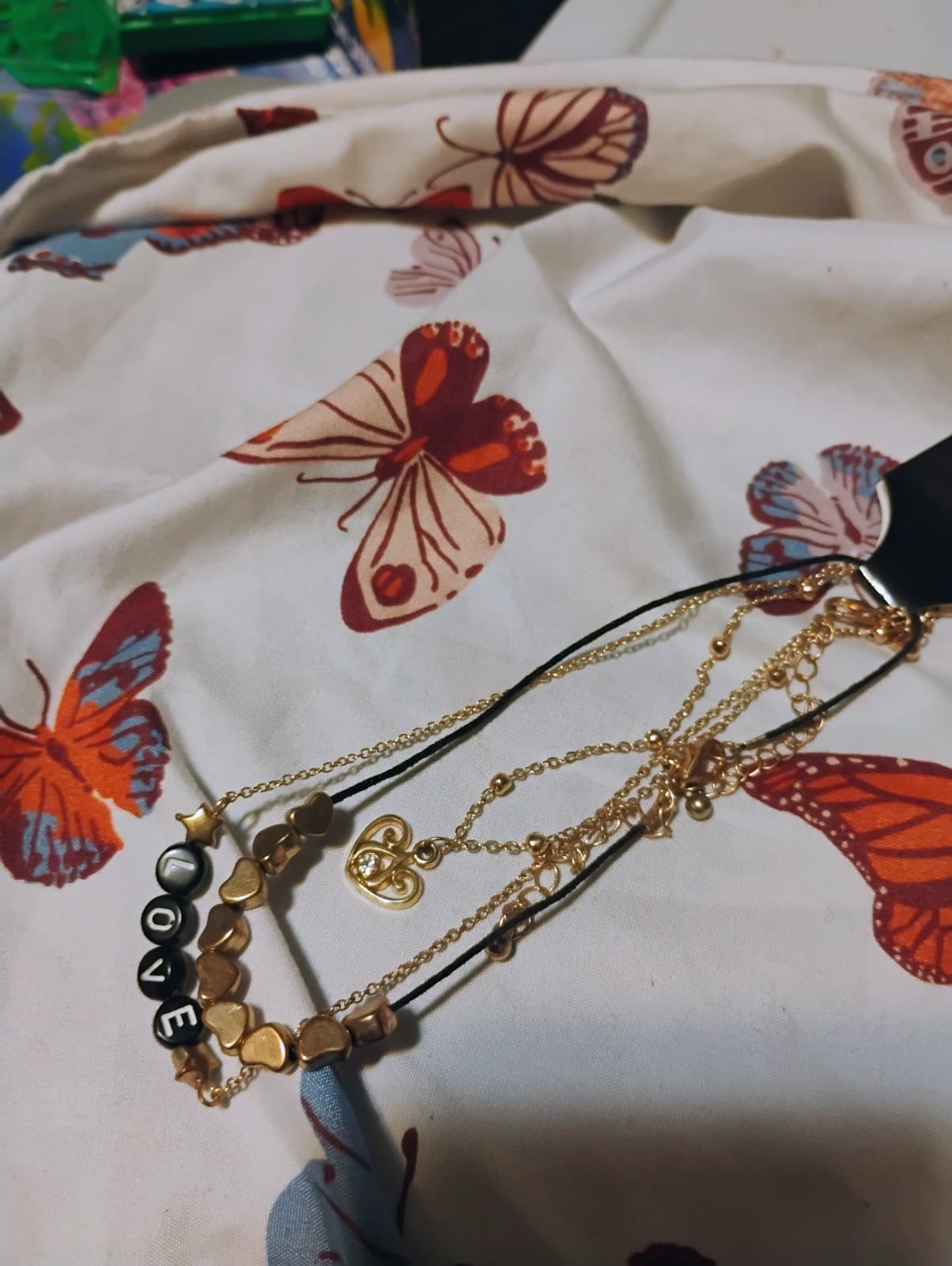 Gold-toned necklaces and anklet - Thumbnail 2