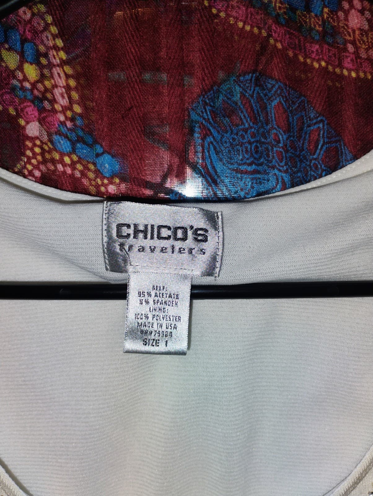 Chico's Cream Sequin Blouse - Thumbnail 4