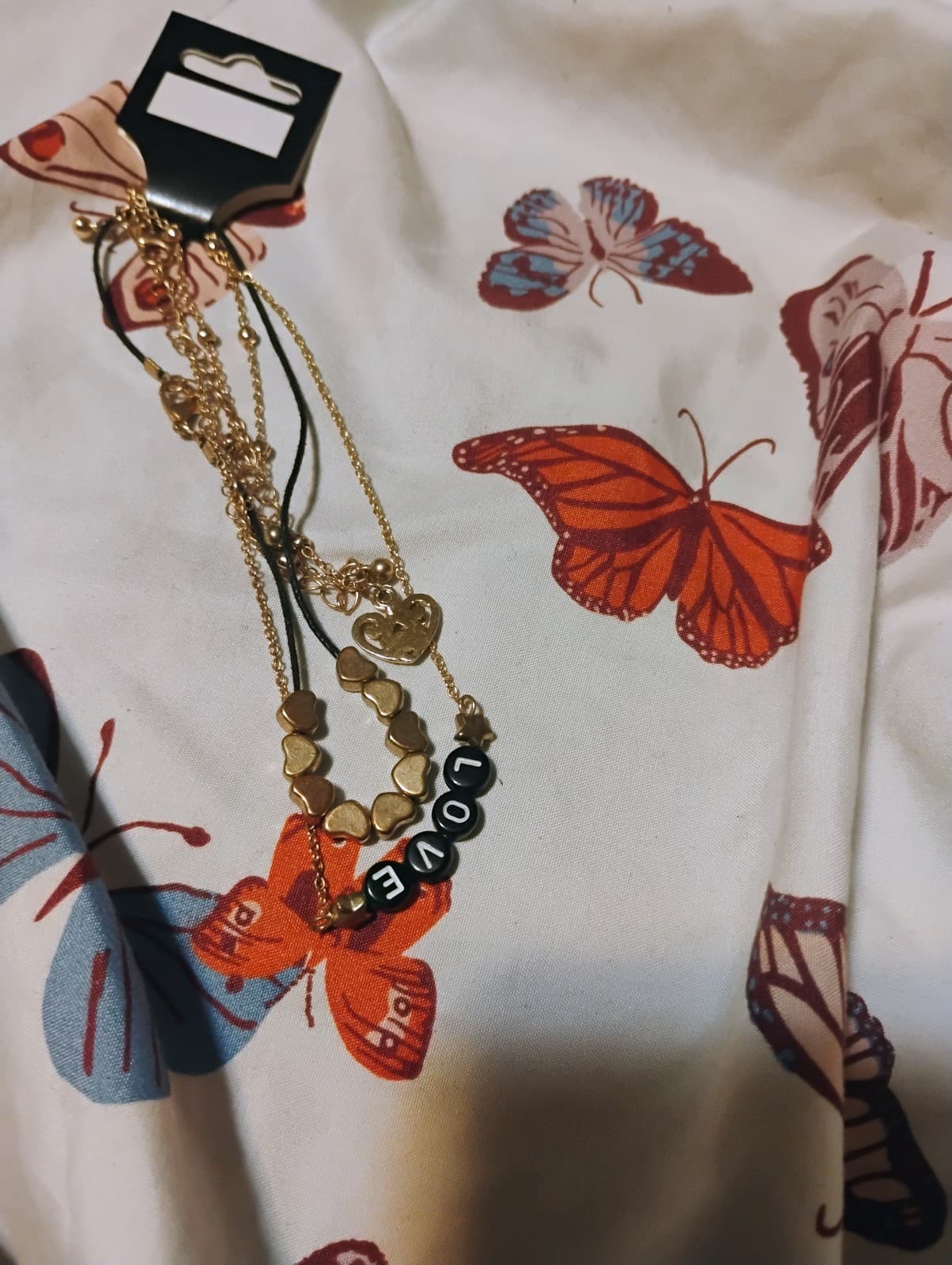 Gold-toned necklaces and anklet - Thumbnail 4