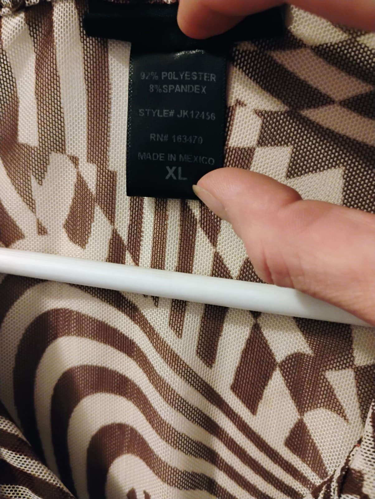 Two "Just Polly" sheer, stretch, button up, crop tops - Thumbnail 5